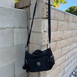 Black Kipling gabb  Crossbody Shoulder Bag - Casual Everyday Carry